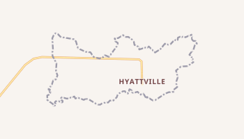 Hyattville, Wyoming map