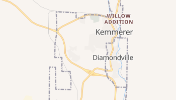 Kemmerer, Wyoming map