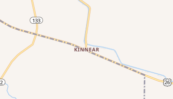 Kinnear, Wyoming map
