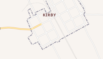 Kirby, Wyoming map
