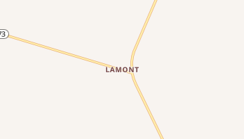 Lamont, Wyoming map