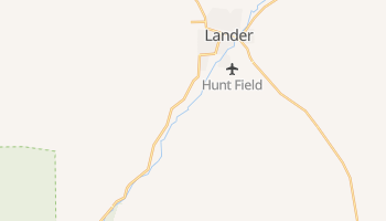 Lander, Wyoming map