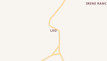 Leo, Wyoming map
