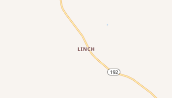 Linch, Wyoming map