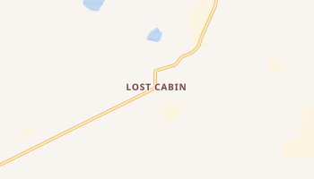 Lost Cabin, Wyoming map