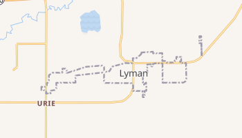 Lyman, Wyoming map