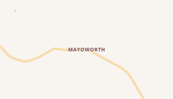 Mayoworth, Wyoming map