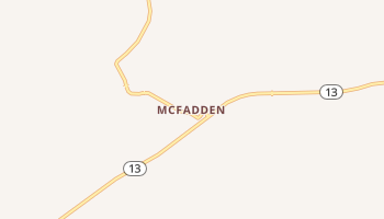 McFadden, Wyoming map