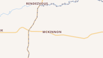 McKinnon, Wyoming map