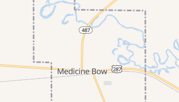 Medicine Bow, Wyoming map