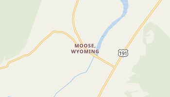 Moose, Wyoming map