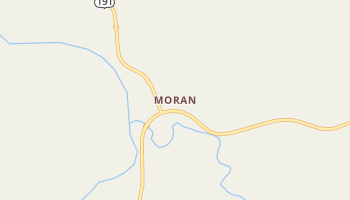 Moran, Wyoming map
