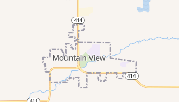 Mountain View, Wyoming map