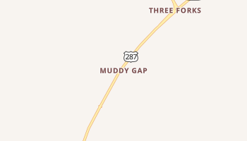 Muddy Gap, Wyoming map