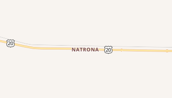 Natrona, Wyoming map