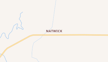 Natwick, Wyoming map