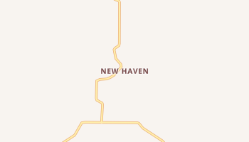 New Haven, Wyoming map