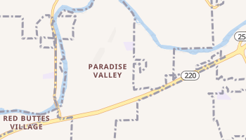 Paradise Valley, Wyoming map