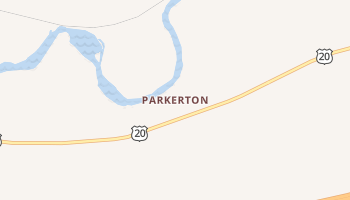 Parkerton, Wyoming map