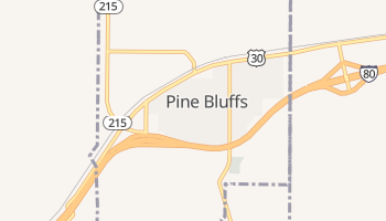 Pine Bluffs, Wyoming map