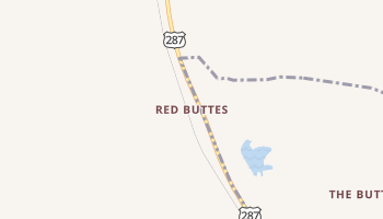 Red Buttes, Wyoming map