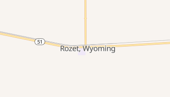 Rozet, Wyoming map