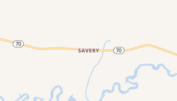 Savery, Wyoming map