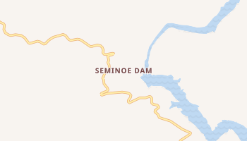 Seminoe Dam, Wyoming map