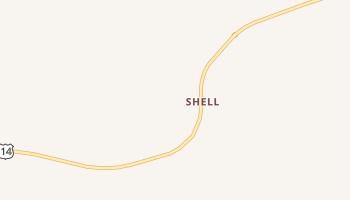 Shell, Wyoming map