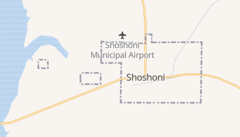 Shoshoni, Wyoming map
