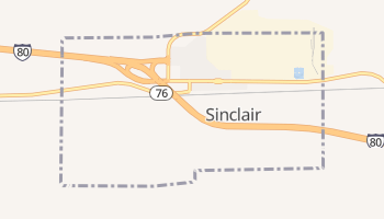 Sinclair, Wyoming map