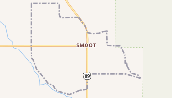 Smoot, Wyoming map