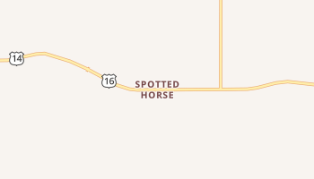 Spotted Horse, Wyoming map