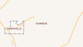 Sunrise, Wyoming map