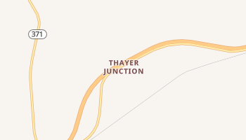 Thayer Junction, Wyoming map