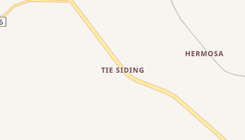 Tie Siding, Wyoming map