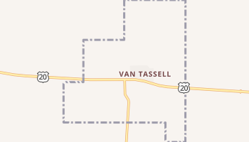 Van Tassell, Wyoming map