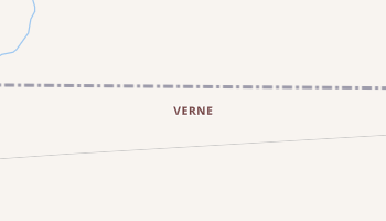 Verne, Wyoming map