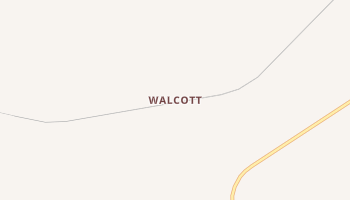 Walcott, Wyoming map