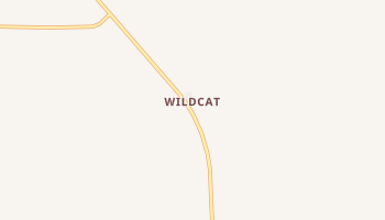 Wildcat, Wyoming map