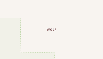 Wolf, Wyoming map