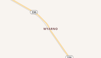 Wyarno, Wyoming map