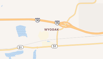 Wyodak, Wyoming map