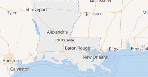 Karte von Louisiana