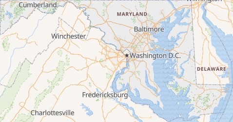 Karte von Maryland