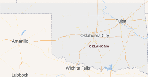 Karte von Oklahoma