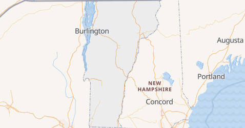 Karte von Vermont