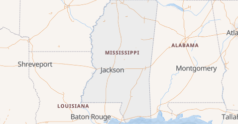 Mississippi map