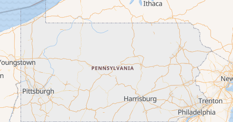 Pennsylvanien kort