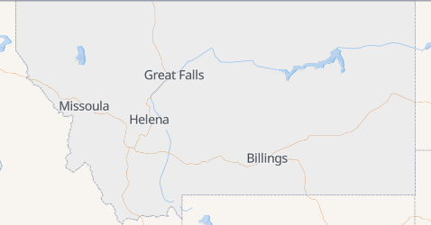 Mapa de Montana